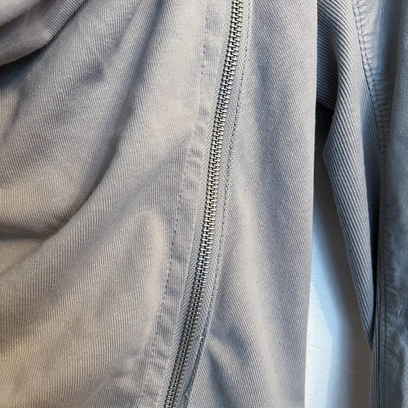 Blank NYC Anthropologie Faux Leather Cotton Moto Jacket Zip Stretch XS - Picture 2 of 5